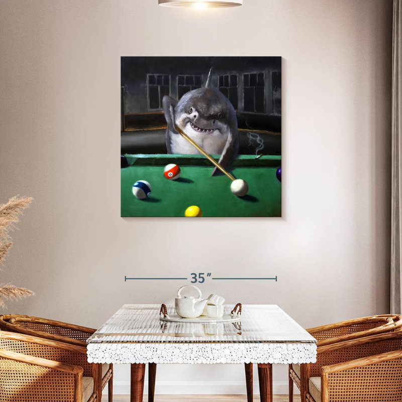 Ketti Pool Shark, 36" H x 36" W