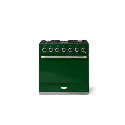 AGA Mercury 36"W. 4.5 Cu.Ft. Freestanding Duel Fuel Convection Range with Brushed Nickel Trim