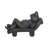 15" Relaxed Frog on Lounger Statue, Bronze Finish Polyresin