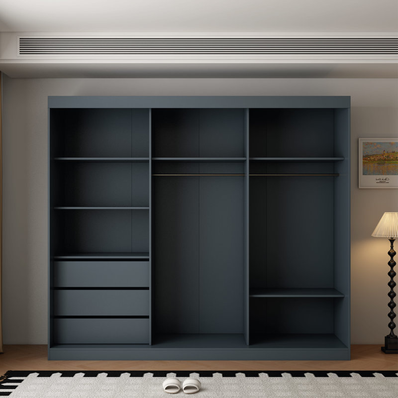 3 Door Manufactured Wood Wardrobe