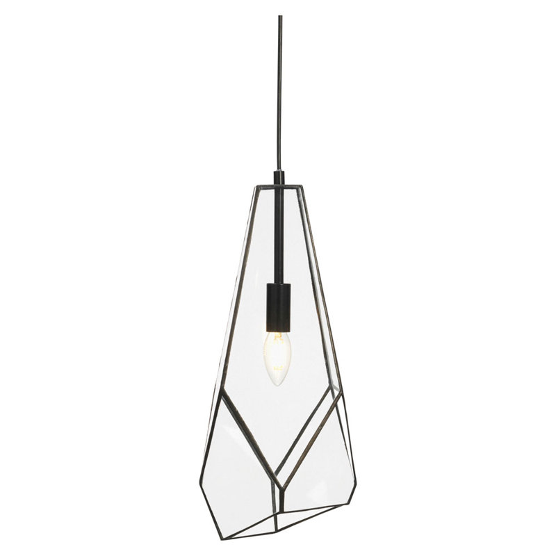 Tooborac 1 - Light Black Geometric Pendant, Large