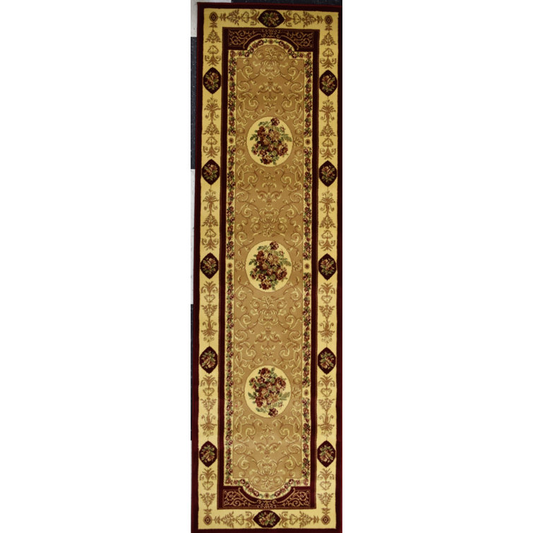 New Vision Traditional F. Aubusson Cherry Area Rug