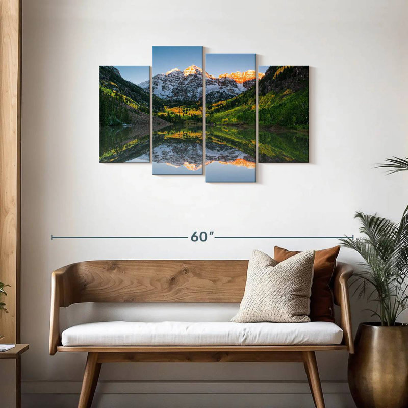Alvord Maroon Bells Lake Sunshine, H 27 po x l 43 po