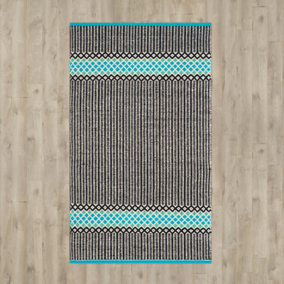 Annia Hand Woven Cotton Striped Rug