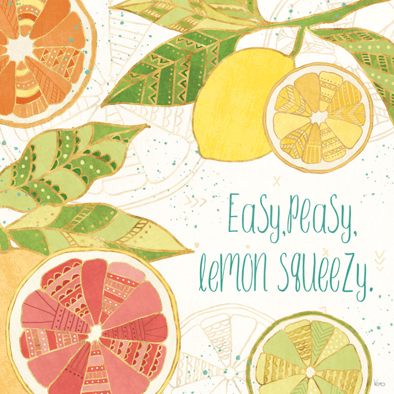 " Citrus Splash III " by Veronique Charron, 36" H x 36" W