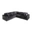Canapé modulaire en velours côtelé 6 pièces avec coussin