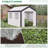 Greenhouse, Outdoor Garden Warm Hot House With 4 Roll-Up Windows, 2 Zippered Doors And Weather Cover