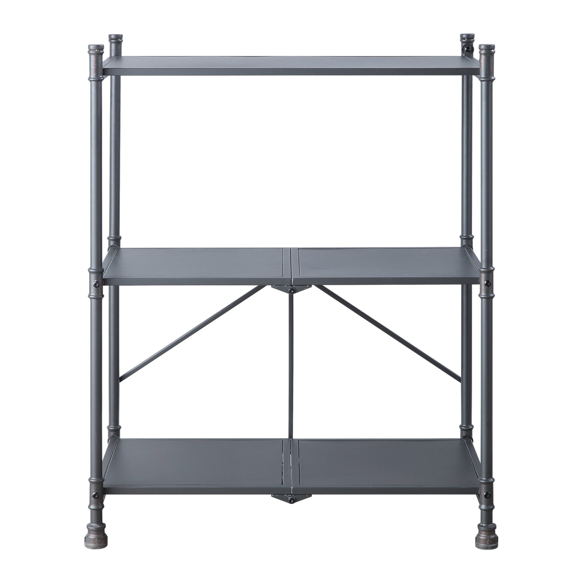 17 Stories Cordelia Industrial Console Table With Foldable Design And ...