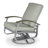 Askar Swivel Powder Coated Aluminum Outdoor Lounge Chair-19643688-19643679-19643685
