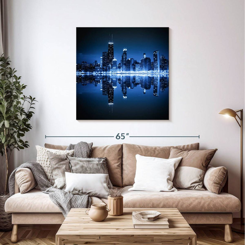 Sirci Chicago Night Glow, H 39 po x l 39 po