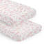 Drap-housse pour lit de bébé Botanical Blush Pink par Sweet Jojo Designs