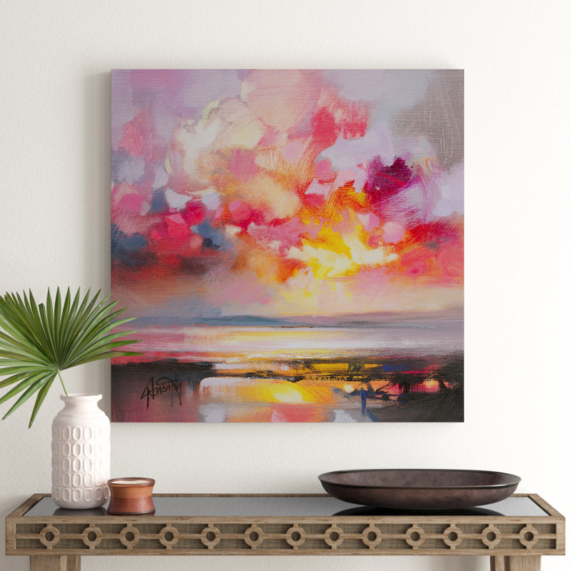 Rose Cumulus Study I by Scott Naismith - Wrapped Canvas Painting, 93.98 cm H x 93.98 cm W x 3.175 cm D