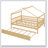 Wooden House Bed With Trundle-347267188