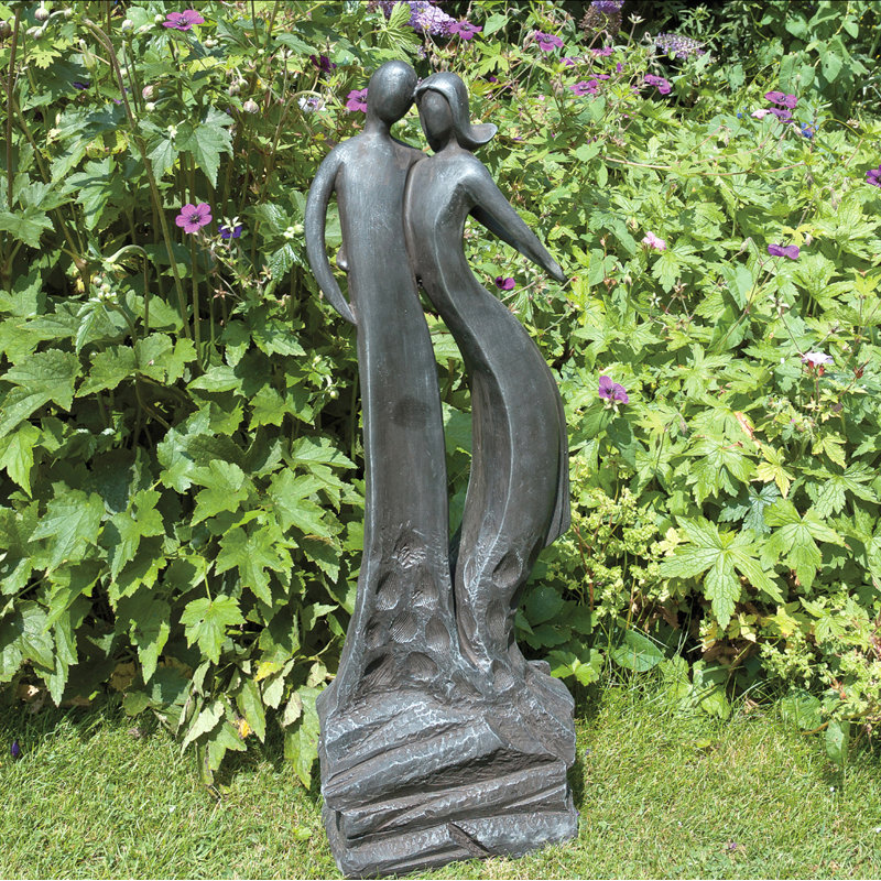 Chinook Weather Resistant Plastic Garden Statue, Grey shimmer