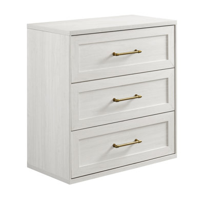 32"W Modern Wood Nightstand , 3-Drawer With Storage