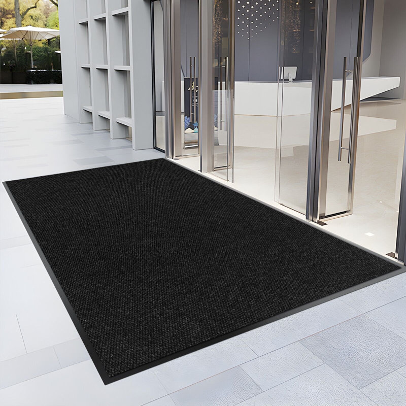 Tapis d'entrée noir pour l'extérieur, L 48 po x L 144 po