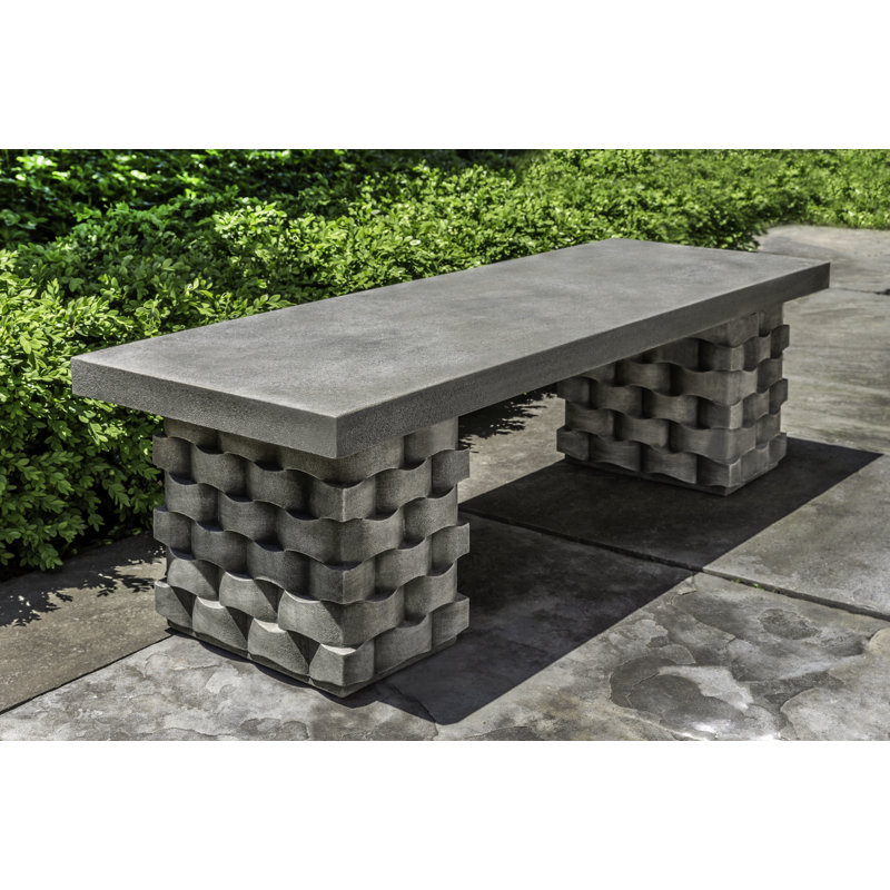 Banc de jardin en pierre Anaya, Pierre calcaire vieillie