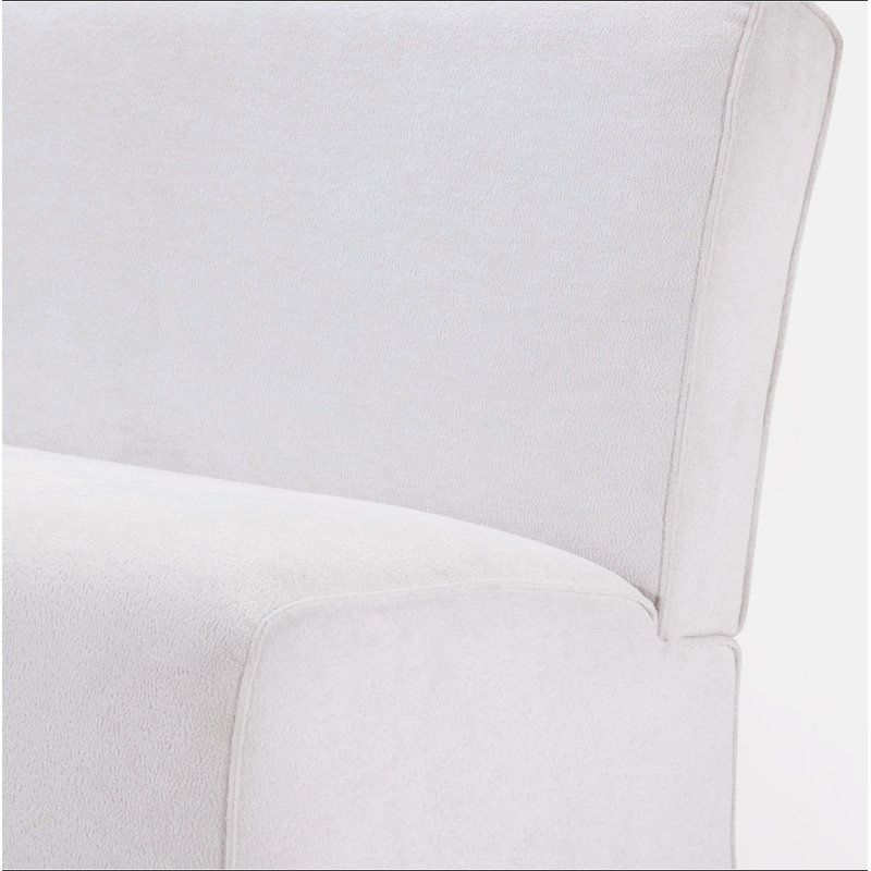 Causeuse en tissu 49 po avec housse en boucle 49 po - Coussin éponge haute densité 25D, pieds légers, canapé moderne pour le salon