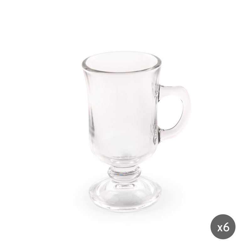 Iris Glass Irish Coffee Mug