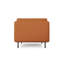 Fauteuil d'appoint en cuir Chloe, cognac