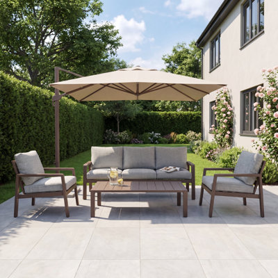 Lesina 4 Seat Outdoor Patio Conversation Set