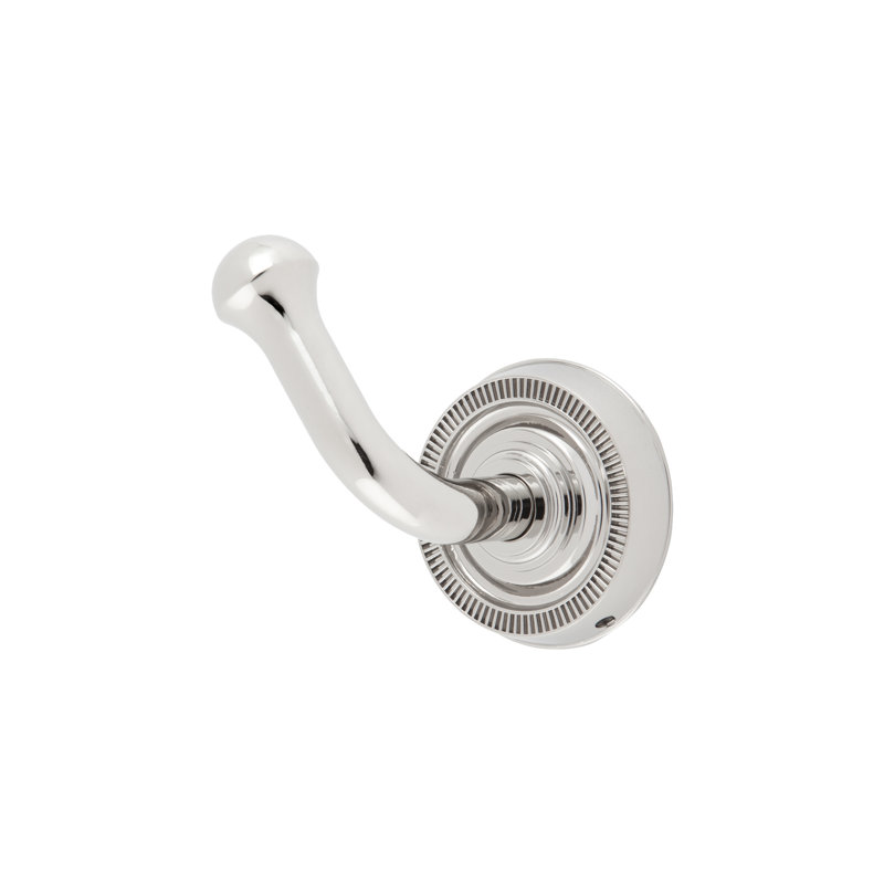 Minted 2" Wall Mounted Polished Nickel Robe Hook, Polished Nickel