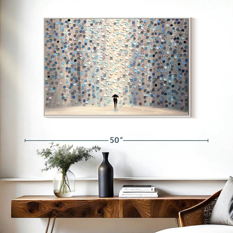 Promenez-vous ensemble, Cadre flottant blanc, 40 po x 27 po