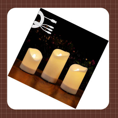 6Pcs Solar Tea Light Outdoor Candle Flameless IP65 Waterproof LED