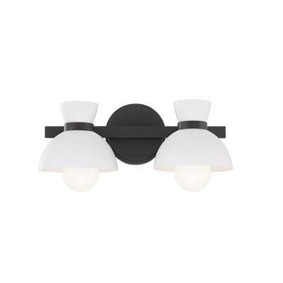 Karalana 2 Light Frosted Dimmable Vanity Light