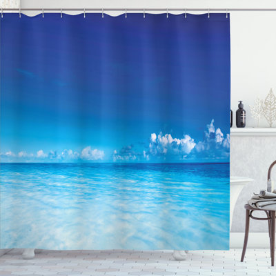 Ensemble de rideau de douche paysager + crochets