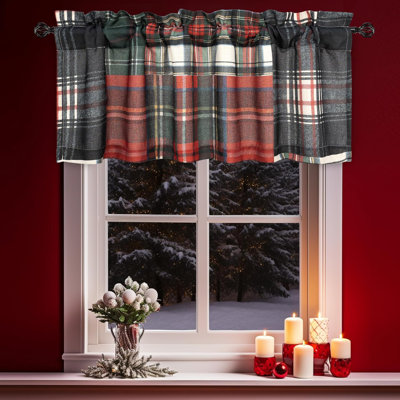 Josefien Plaid Tailored Window Valance