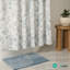 Cotton Blend Floral Shower Curtains-1304115809
