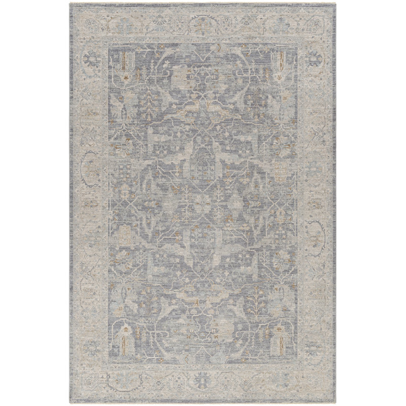 Tapis oriental en polyester tissé à la machine Conlan, Rectangle 2 pi 7 po x 4 pi