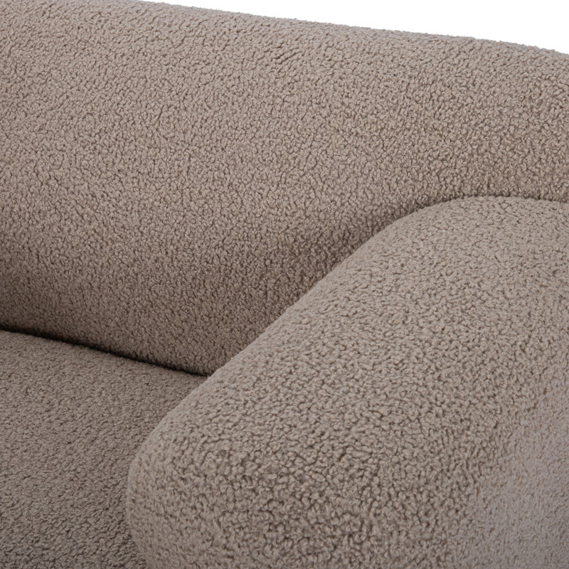 Kuma Club Chair, Brown Sherling