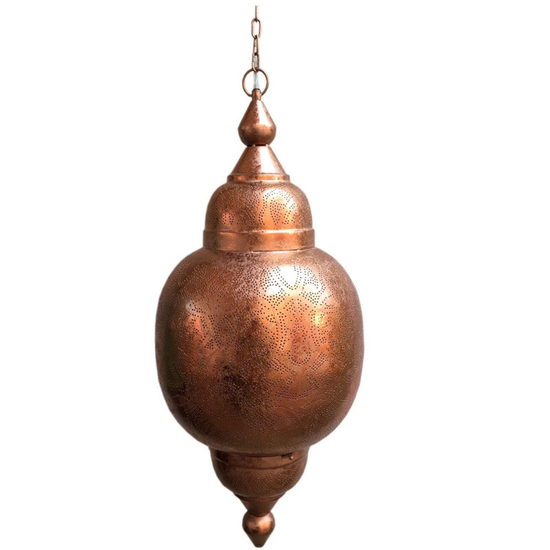 Abigale 1 - Light Lantern Pendant, Copper