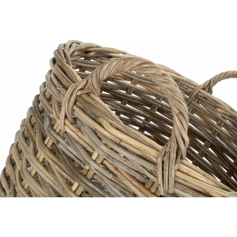Wicker Rattan Log Storage Basket