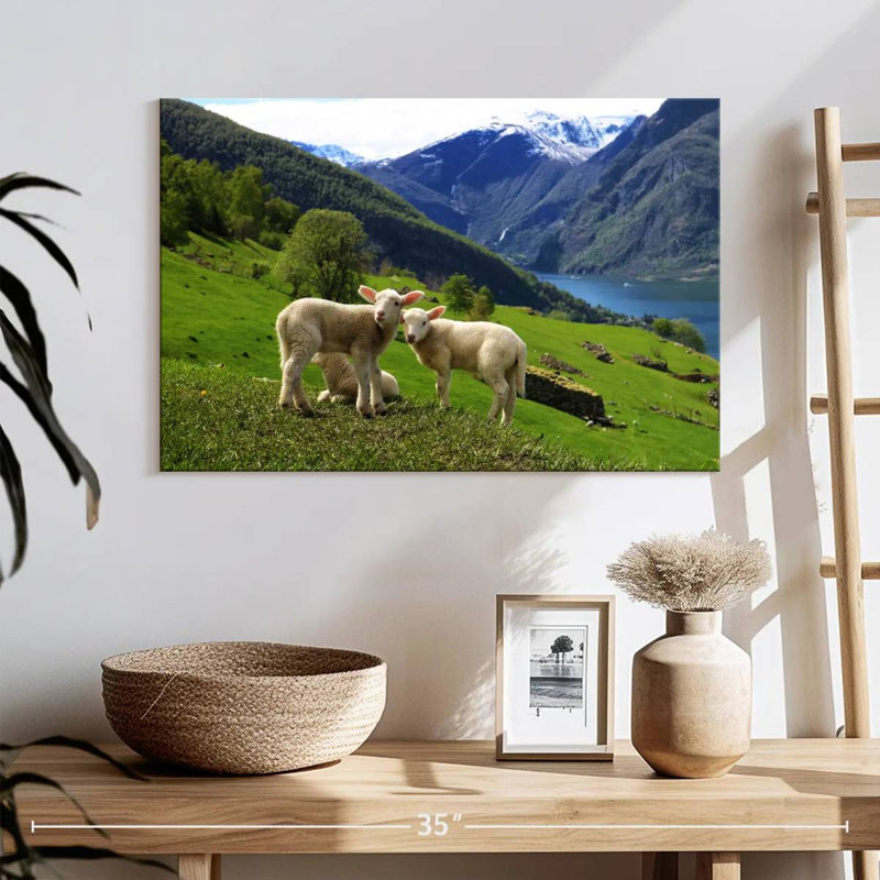 Brampt Norwegian Sheep, 16" H x 24" W