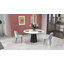Chaise parsons en velours gris