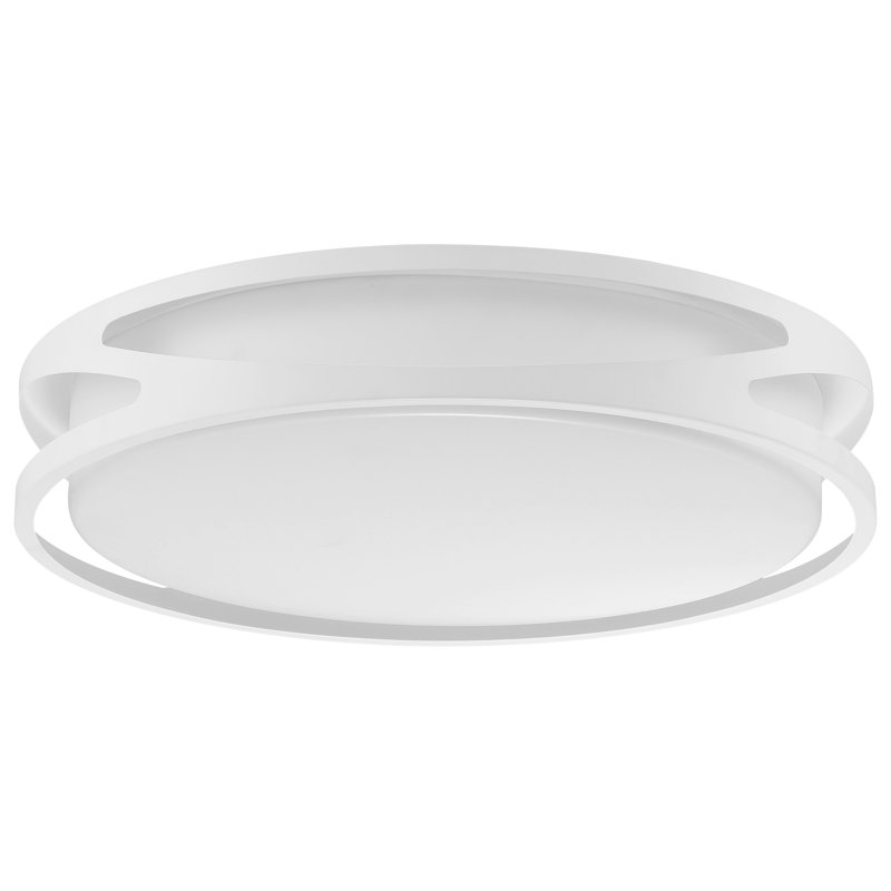 Plafonnier encastré à DEL Lucia, H 4 po x l 18 po x P 18 po, Blanc, 3000 K