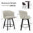 26"Swivel Upholstered Counter Stool With Metal Frame-513637442