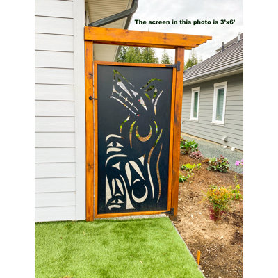 Life of the Wolf Decorative Privacy Screen PVC 2' x 4'