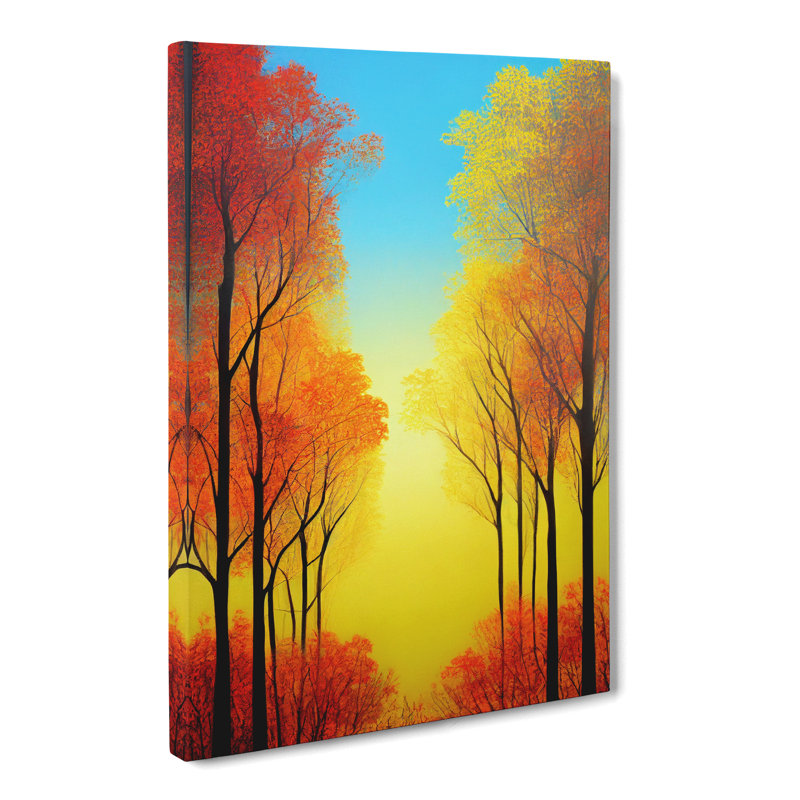 Autumn Forest Landscape Vol.1 - Wrapped Canvas, 76cm H x 50cm W x 3cm D