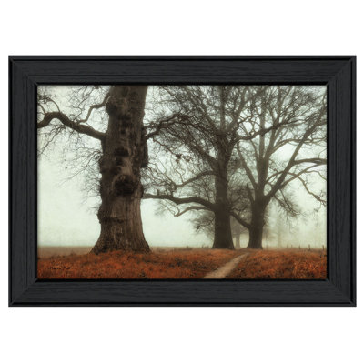 «Misty Trees», reproduction de photo encadrée