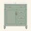 Meuble-lavabo de salle de bain avec lavabo, meuble-lavabo autoportant avec tiroir rabattable, 3 tiroirs et armoire de rangement, bois massif et panneau de fibres à densité moyenne, comptoir de lavabo en céramique