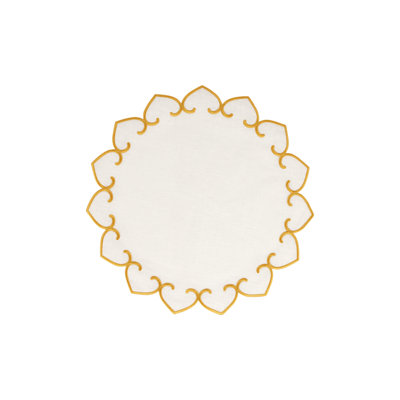 Tessuti Round Placemats With Stitching