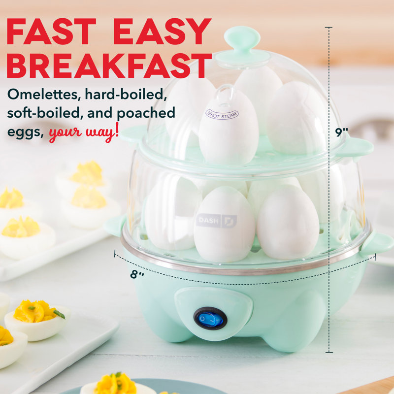 Dash Deluxe Egg Cooker, Aqua