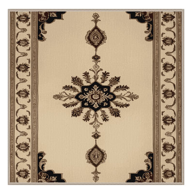 Machine Washable French Brown Area Rug