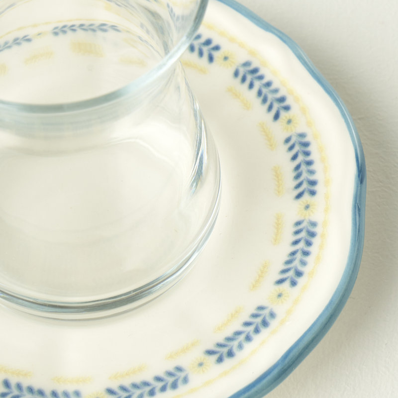 Ensemble de verres à thé avec soucoupes Liana (6 pièces)