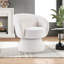 Chaise d'appoint pivotante rembourrée de 27,5 po Markeita
