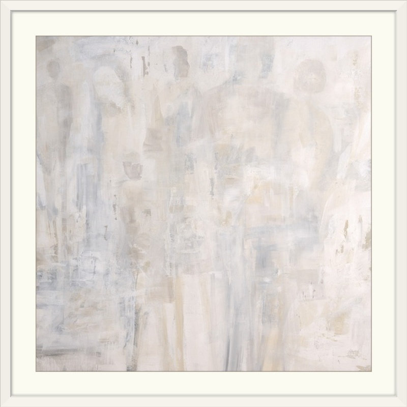 'soft focus ii' impression, 20" H x 20" lx 1" p, Cadre blanc